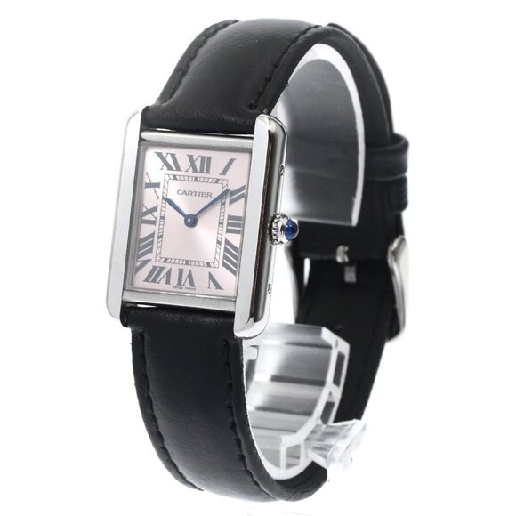 CARTIER Tank solo SM W5200000 pink Dial Quartz Ladies Watch_894883 - Picture 2 of 6
